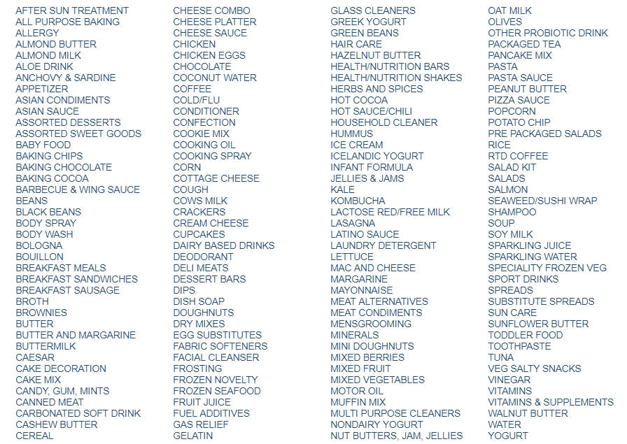 Bedrock_150_Categories